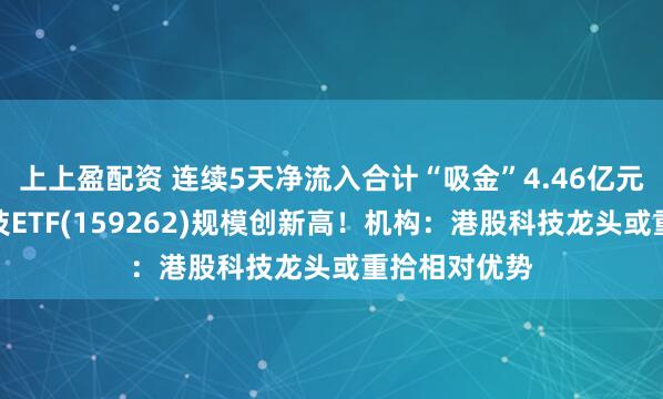 上上盈配资 连续5天净流入合计“吸金”4.46亿元，港股通科技ETF(159262)规模创新高！机构：港股科技龙头或重拾相对优势